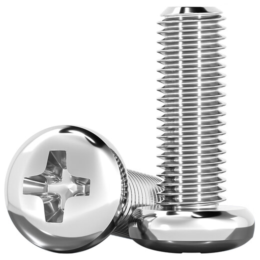 Fengji 4#-40/6#-32/6#-32 304 stainless steel American pan head cross screws UNC round head inch screws 6#-32*1/4 (50 pieces)