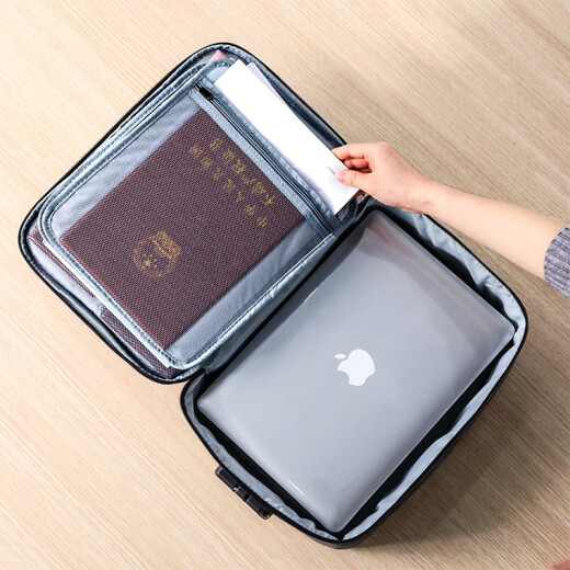 Jia helper document storage bag multi-functional large home travel certificate document household registration book passport password bag welfare style-double-layer mother-in-law bag