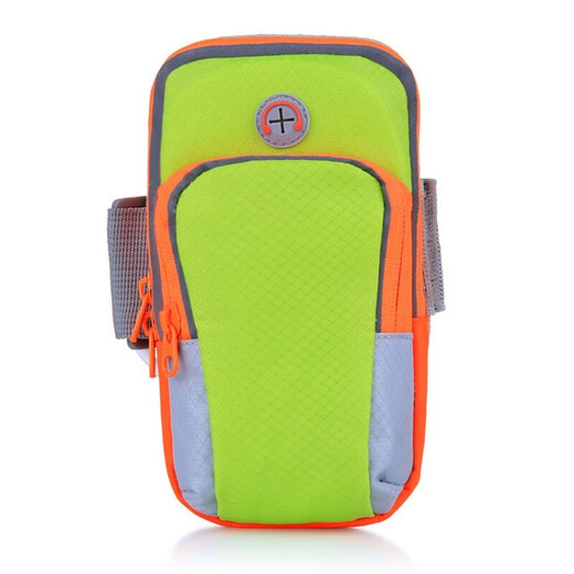 Huwang long-distance running anti-sweat sports arm bag 6-inch outdoor running mobile phone arm bag reflective strip waterproof fabric arm bag black universal for mobile phones below 6.0