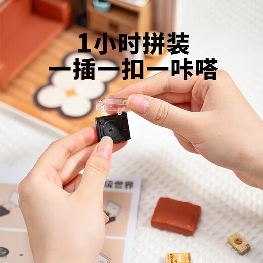 若来（Rolife）超级世界客厅拼装diy小屋积木玩具手工儿童生日七夕情人节礼物
