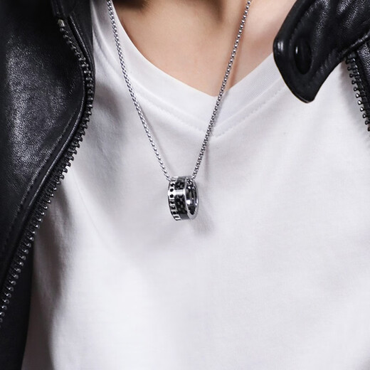 MZMZ platinum necklace men's pt950 platinum accessories ring hip-hop pendant Valentine's Day birthday gift for girlfriend jewelry light luxury model - trendy fashion necklace