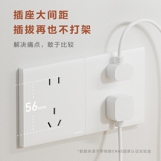 Legrand Switch Socket Panel Jianyue-Serie Keramik Weiß 86 Wall Socket 10A Fünf-Loch-Sockel