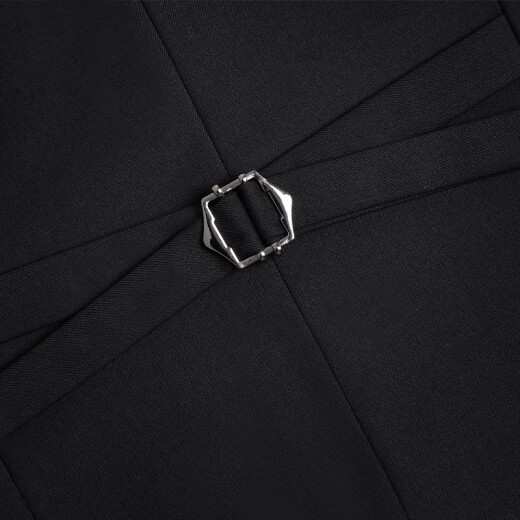 Spring and Autumn Korean style trendy slim suit vest for men men's suit vest casual professional vest groomsman vest black XXL