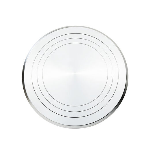 Chino Cake Turntable Decorating Table Baking Tool Set Aluminum Alloy Tray Rotating Plaster Household Commercial Decorating Turntable 10 inches 25cm (metal) for making 8-inch cakes