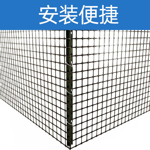 Boundary map plastic mesh protective breeding chicken fence net corn mesh fence safety net protective grid guardrail fence 1.0 meters high + 3 cm holes + ties 2.3 mm thick (50 meters / roll) simple protection