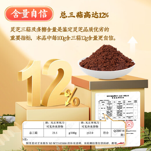 内廷上用北京同仁堂破壁灵芝孢子粉中老年人提高病后体虚体弱多病滋补品 2盒 40g *2【增强免疫】送长辈礼盒礼品 北京同仁堂破壁灵芝孢子粉
