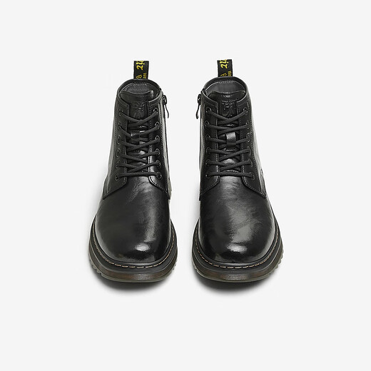Тата повседневные британские ботинки Martin's Men's Boots Black Temperament Short Boots 2024 Осень и Зимняя Новая VLX02DD4 Black 39