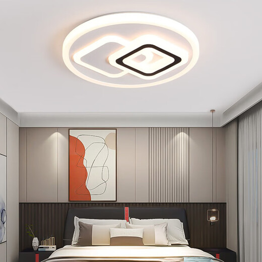 HULDRAled ceiling lamp room bedroom lamp main living room lamp hall modern simple atmosphere 2024 new Zhongshan lamp Meiling 90*60cm three-color adjustable 96W*2