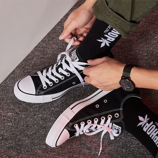Converse Canvas Schuhe Herrenschuhe Frauenschuhe Allstar Schwarze Sportschuhe atmungsaktive Freizeitschuhe 37