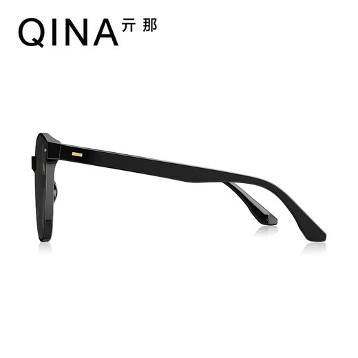 亓那（QINA）眼镜潮流方框墨镜男女防晒开车太阳镜QN5009A10