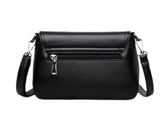 Kangaroo women's crossbody bag light luxury big brand women's bag fashionable mother commuting bag 2025 new women's casual backpack black
