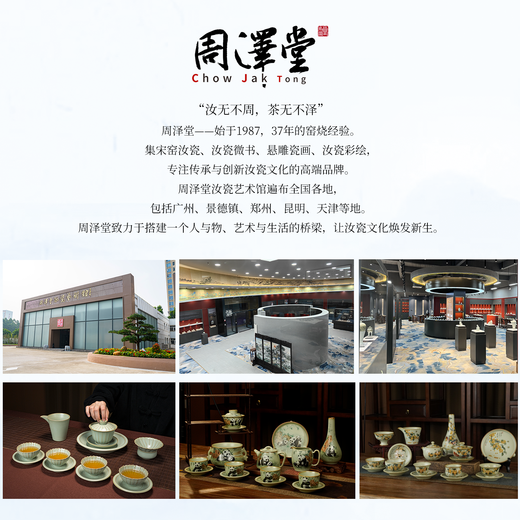 Zhou Zetang's blockbuster Ru Kiln tea set accessories Jingdezhen Ruci tea pet cicada ornaments ceramics blockbuster
