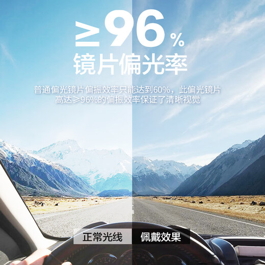 
Made in JD.com HD male polarized sunglasses driving and fishing sun protection sunglasses men and women dumb black