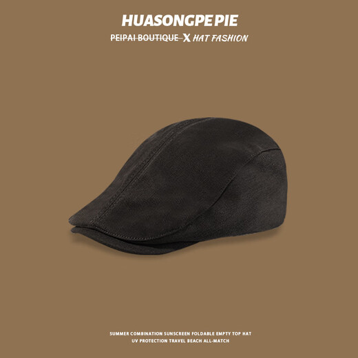 Kawakudaichi Retro Progressive Hat Women's Literary and Leisure Painter Hat Student Versatile British Newsboy Hat Showing Face Little Beret Retro Progressive Hat Coffee M (56-58cm) One Size