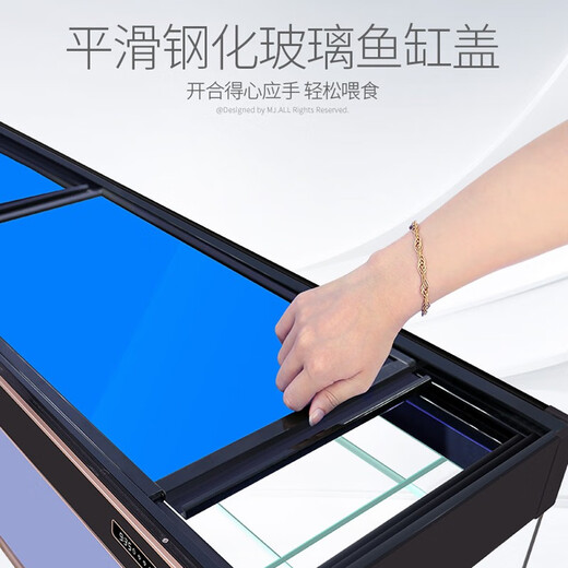 Fujian jiang (Minjiang) Большой рыболовный аквариум гостиная и бытовые фильтры с поднижением полового фильтра Аквариум экологический офис без воды Fengshui Dragon Fish Tank белый