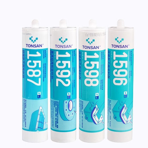 天山1587密封胶1598 1596 1592 全系列硅橡胶平面密封剂 310ml/1527T透明