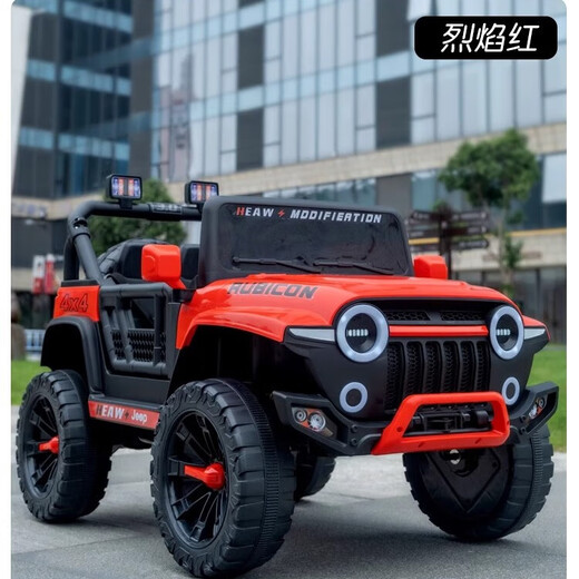 Das Elektrofahrzeug von Zhio Children's, Allradantrieb, Allrad-Offroad-Baby mit ferngesteuertem Spielzeugauto kann im Kinderwagen sitzen. Standard Graues Dual-Rad-Laufwerk + Fernbedienung + Schwung
