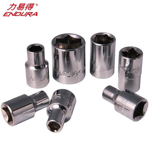 XMSJ牌 12.5mm系列铬钒钢公制六角套筒 E3519 19mm