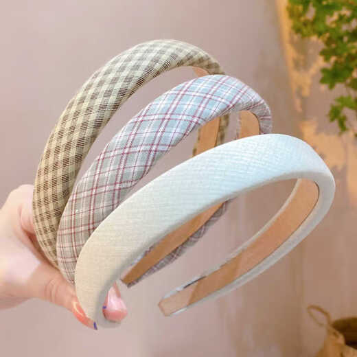 Tang Funi three-piece set of children's hairbands and hair accessories that do not hurt the head, baby headbands, hair bundles, girls, girls, cute hairbands, purple sponge wide-brimmed hairbands, 3-piece set, 1 piece