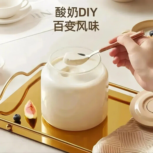 卡丝拉狄 酸奶机家用智能多功能全自动酸奶发酵机纳豆机酸奶机小型迷你酸奶机米酒机酵素泡菜果醋果酒发酵 双玻璃内胆【1L+2L大容量】