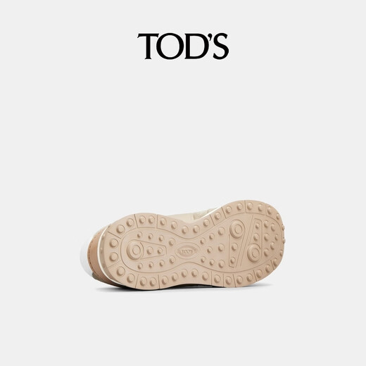 TOD S End of Season Special TOD S Official Men's Leather Sports and Casual Shoes Thick Soled Shoes Lace Up Shoes Simple Men's Shoes Brown/Brown 39