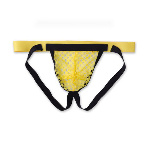 ROSELEX confidential delivery men's double-butt underwear sexy thong mesh hollow transparent gay underwear M red