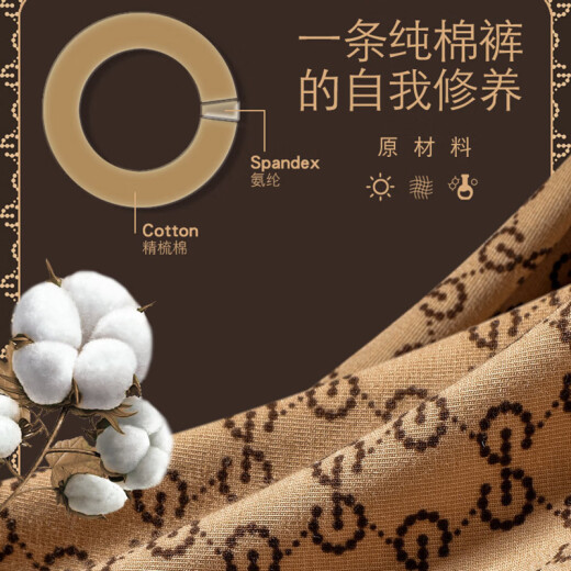 CARSEMKEITN男士内裤纯棉抗菌平角裤中腰运动大码透气四角裤男新疆棉高档礼盒 G1105 (浅咖+深咖+宝蓝+黑色) 4条 XL (115-135斤)