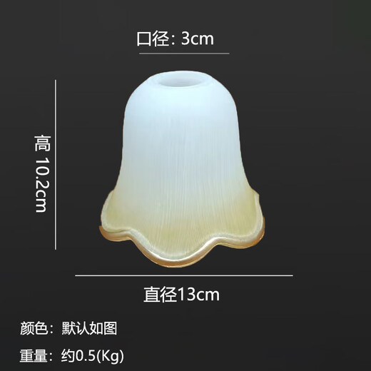 云启格定制灯罩外壳E27通用款台灯吊灯壁灯餐厅灯更换灯罩DIY款灯具配件 PS17[15122cm]仅灯罩