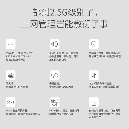 TP-LINK2.5G PoE·AC一体化企业级路由器 适配TP-LINK Wifi7 ap面板 5口2.5G功率增强型TL-R5005PE-AC