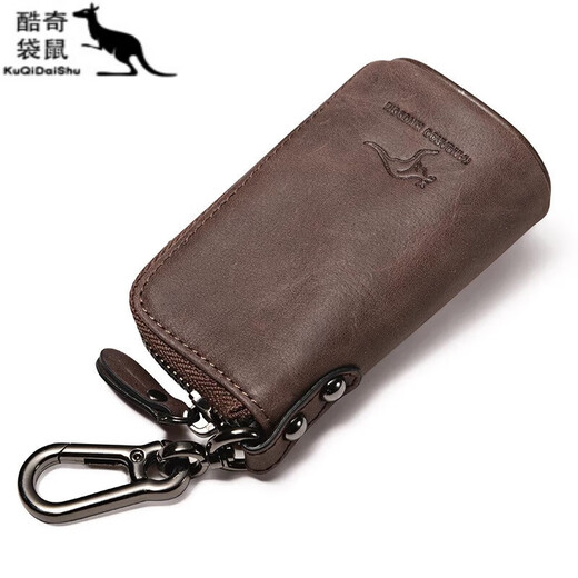 Kangourou (kangourou) Clé en cuir sac clés