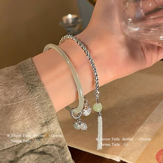 
10 pink mist rose flower beaded bracelet set for women's light luxury high-end summer bracelet temperament versatile graduation M838 pink mist rose bracelet