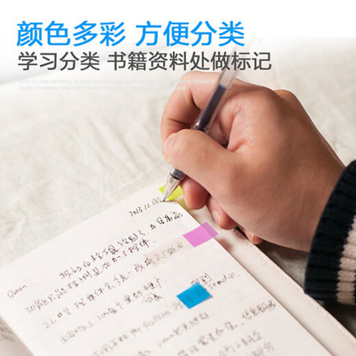 3M抽取式指示标签贴便签条彩色分页文件分类索引贴报事贴透明学生用粘性荧光膜便利贴小条书 3M   683-9CF