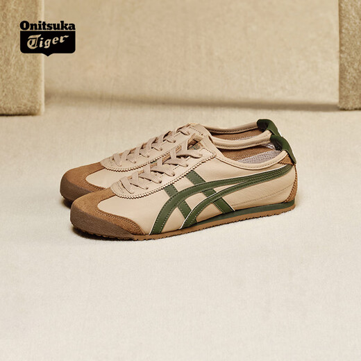 Onitsuka Tiger Hirokata Classic Classic Retro Männer und Frauen Milk Tea Leichte Sportarten Casual Schuhe Mexiko 66 1183C102 Beige 36
