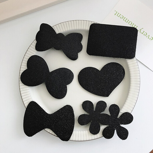 Morning star sticky bangs post female broken hair magic stickers simple black magic adult hair sticky headwear artifact internet celebrity new mixed 6-piece set