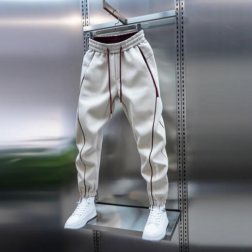 Kuraishi Kazuki high-end fashion brand American functional leggings men's spring and autumn casual pants trendy fashion versatile casual sports pants gray 2XL