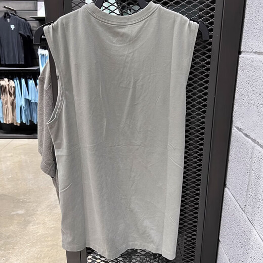 耐克（Nike）背心男装2025春季新款DRI-FIT运动服快干透气跑步健身训练无袖T恤 FZ8031-053暗泥灰 L