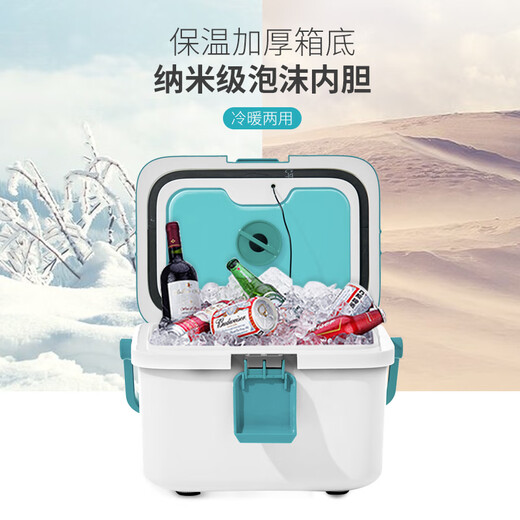 ICERS Eisensi 3L Insulation Box PU Medical Insulin Refrigerator Outdoor Breast Milk Refrigerator Meal Heat-keeping with 4 Ice Bags