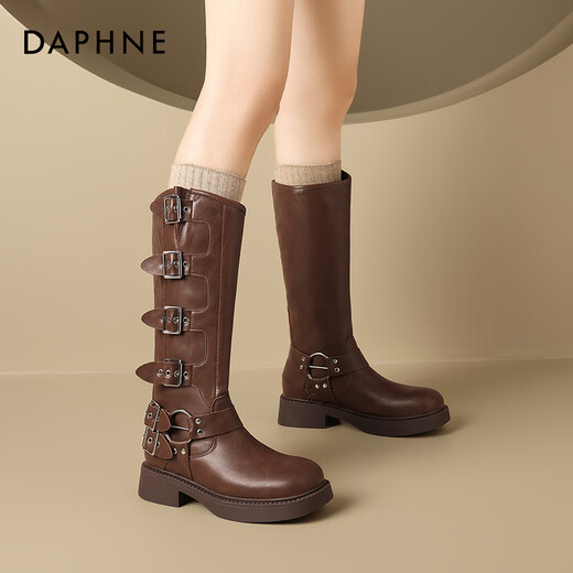 
Daphne Maillard boots for women knight boots western cowboy boots for women spring and autumn 2024 new brown short boots for women Martin boots for women