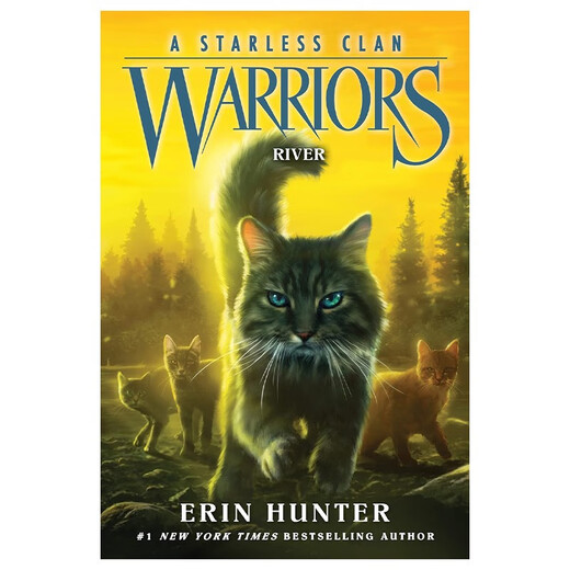 Guerreros originales originales importados Cat Warriors Parte 8 12345 1-5 Volúmenes Inspiradores Crecimiento infantil de niños Novelas de fantasía inglesa Interés extracurricular Materiales de lectura para la primaria y la escuela secundaria Jóvenes Inglés Aprendizaje Puente Libro Harpercollins 1: River Surge Paperback Cat Warriors