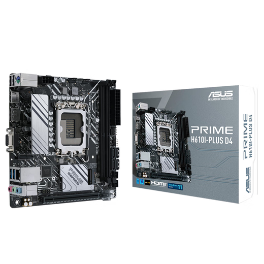 华硕（ASUS）12/13代/14代CPU主板 i3 14100f 13100f 12100f 散片 板U套装 H610I-PLUS DDR4 ITX迷你版 12代i3-12100散片【三年店保】