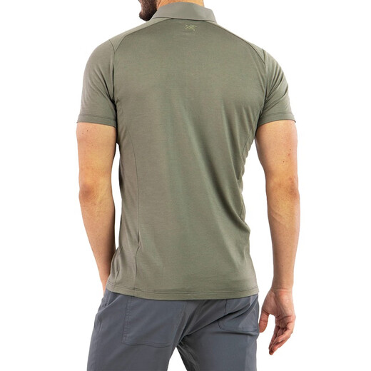 Archaeoptera (ARC'TERYX)A2B POLO SHIRT SS Lapel Polo Shirt Men's Outdoor Merino Wool Short Sleeve Men's T-shirt Ccoon Shoal White L (suggested 82-95kg)
