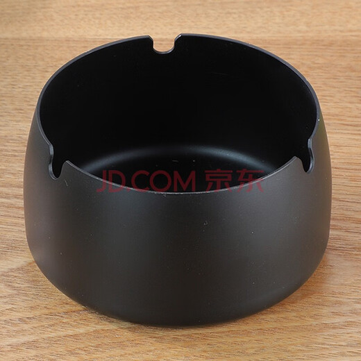 Xinshu ashtray windproof stainless steel fashionable ashtray thickened home Internet cafe Internet cafe KTV club hotel hotel black (large size)