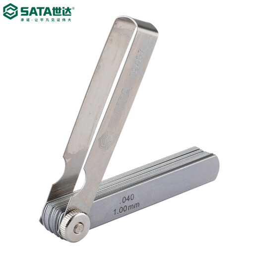 Sata hardware tools 32-piece set metric and inch wedge feeler gauge gap gauge thickness gauge plug gauge (minimum price of 2 pieces) 09407