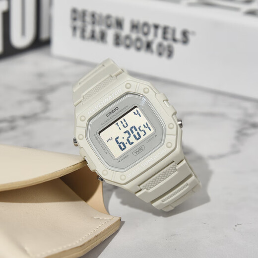 CASIO watch men's retro small square sports waterproof student men's and women's f91w series watch W-218HC-8A