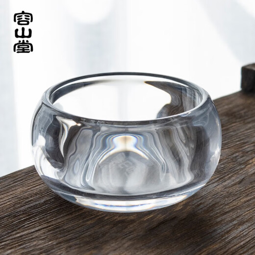 Rongshantang crystal glass teacup master cup single Kung Fu teacup Chuxue cup tea cup tea bowl personal special crystal glass master cup - Perfection
