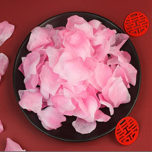 Lustige 1000 Rosenblätter Chinesische Valentinstag Simulierte gefälschte Blütenblätter Vorschlag und Beichte Hochzeitsraum Dekoration Romantische handgeordnete Blumen 1000 rote Stücke