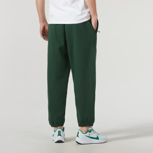 耐克（NIKE）绿色加绒长裤男宽松束脚裤防风运动裤保暖休闲卫裤DX1365 绿色_DX1365-323 偏大一码 L 推荐130-150斤