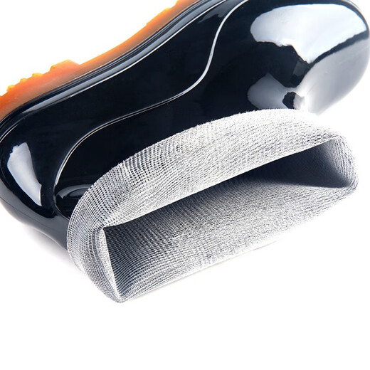 3531 Men's PVC low-top rain boots non-slip beef tendon black and white low-top work water shoes black 40 other size remarks