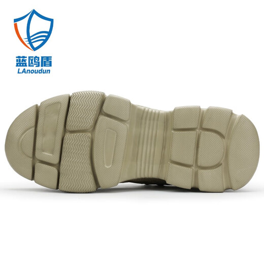 Blue Owl Shield Labour Protection Shoes Herren Stahlbox Anti-Smash Anti-Punch-Funktion Ultraleiche bequeme weiche und elastische Baustelle Sicherheitsschuhe Vier Seasons Ultraleichte Eva Sole 41