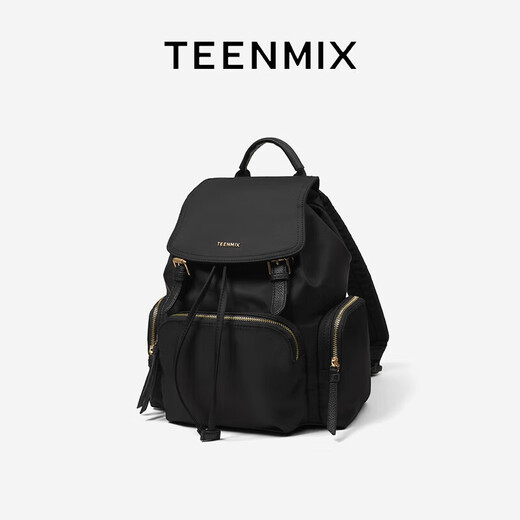 TEENMIX backpack nylon high-end backpack commuter computer bag large-capacity travel school bag female birthday gift for girlfriend